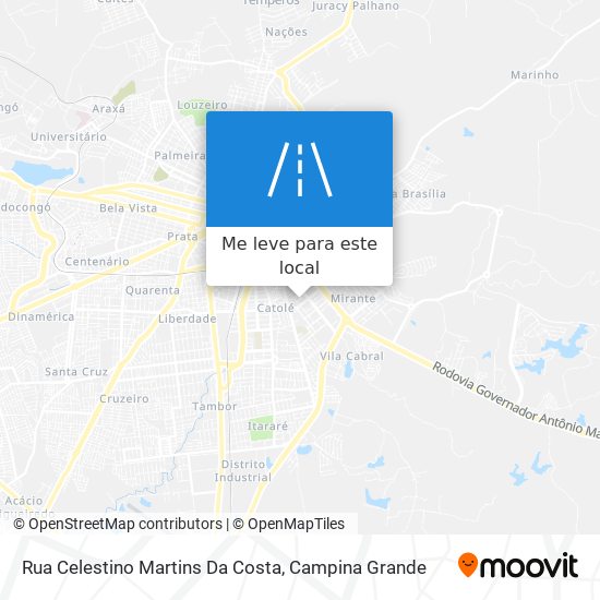 Rua Celestino Martins Da Costa mapa