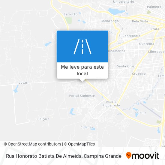 Rua Honorato Batista De Almeida mapa