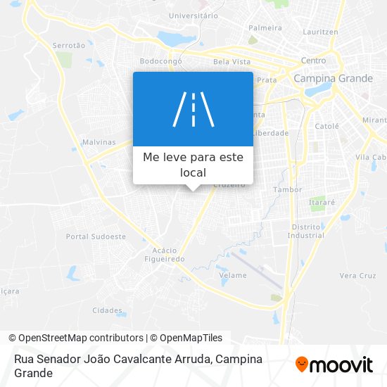 Rua Senador João Cavalcante Arruda mapa