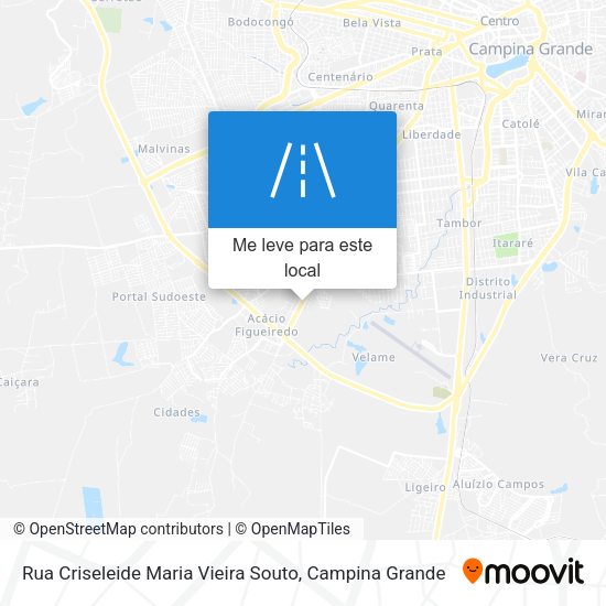 Rua Criseleide Maria Vieira Souto mapa