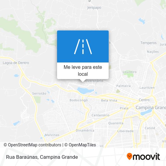 Rua Baraúnas mapa