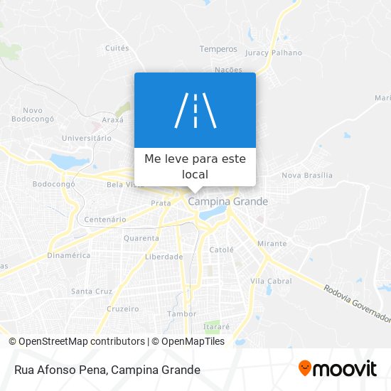 Rua Afonso Pena mapa