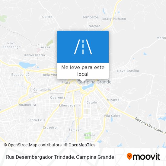 Rua Desembargador Trindade mapa