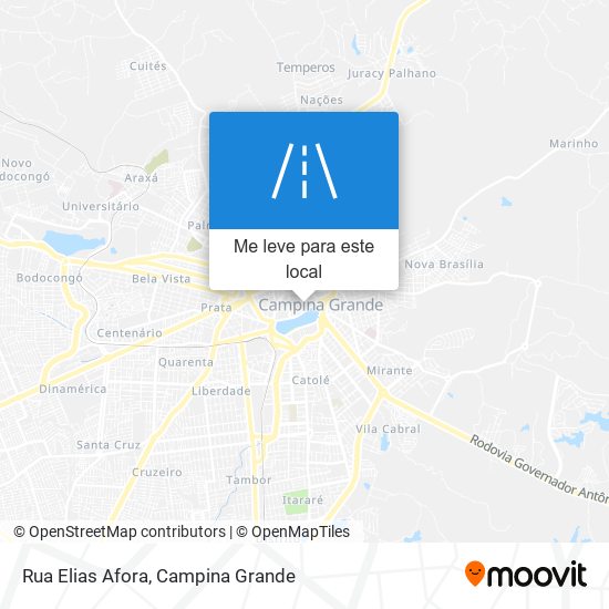 Rua Elias Afora mapa