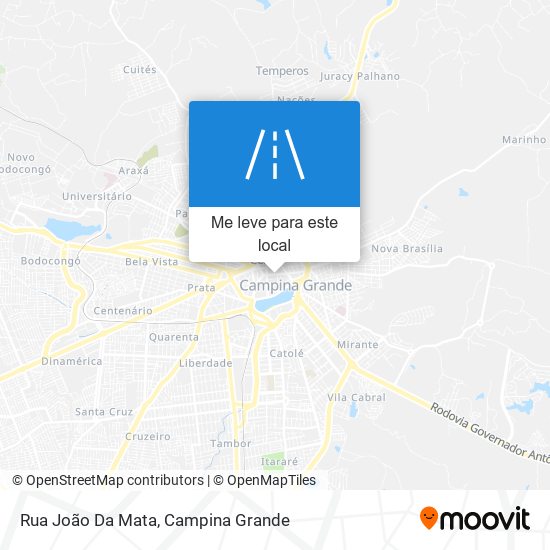 Rua João Da Mata mapa