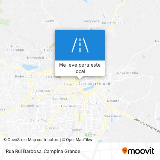 Rua Rui Barbosa mapa