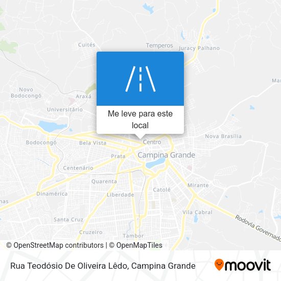 Rua Teodósio De Oliveira Lêdo mapa