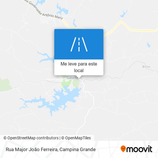 Rua Major João Ferreira mapa