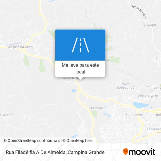 Rua Filadélfia A De Almeida mapa