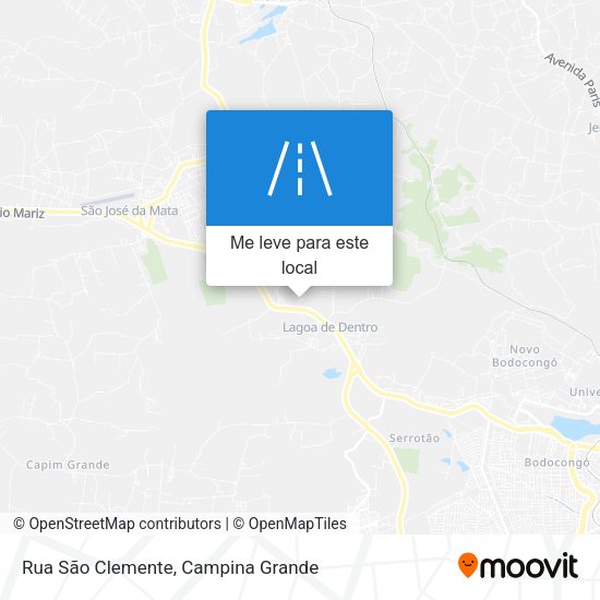 Rua São Clemente mapa