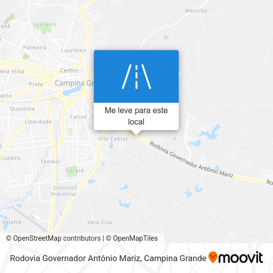 Rodovia Governador Antônio Mariz mapa