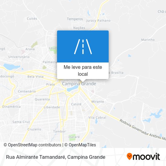 Rua Almirante Tamandaré mapa