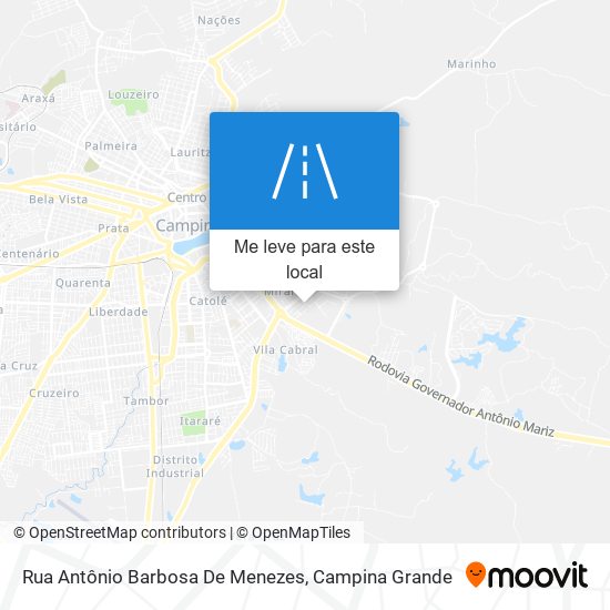 Rua Antônio Barbosa De Menezes mapa