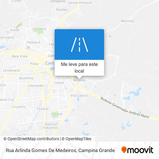 Rua Arlinda Gomes De Medeiros mapa