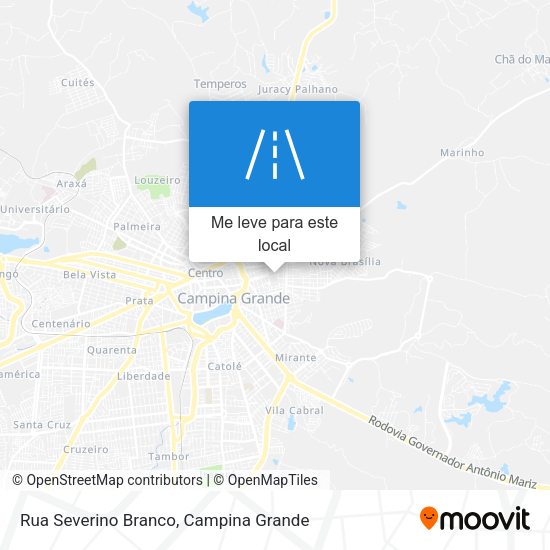 Rua Severino Branco mapa