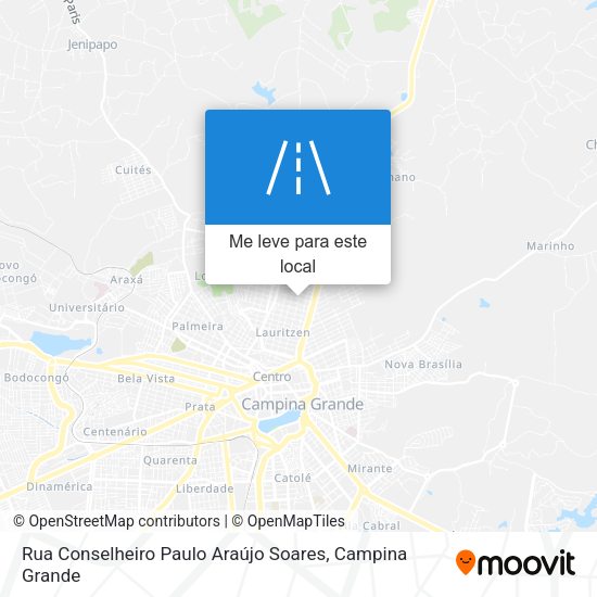 Rua Conselheiro Paulo Araújo Soares mapa