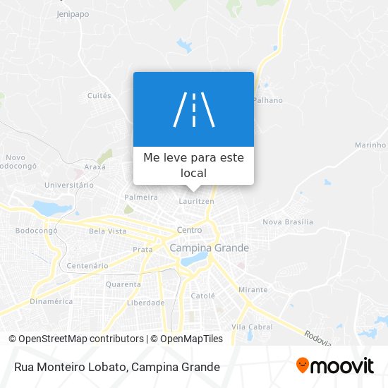 Rua Monteiro Lobato mapa