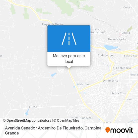 Avenida Senador Argemiro De Figueiredo mapa