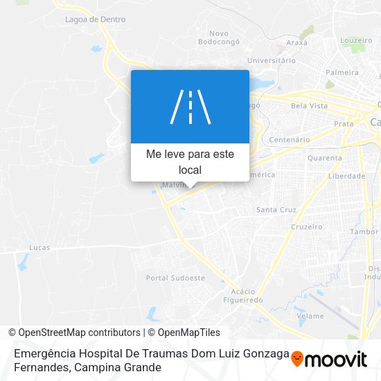 Emergência Hospital De Traumas Dom Luiz Gonzaga Fernandes mapa