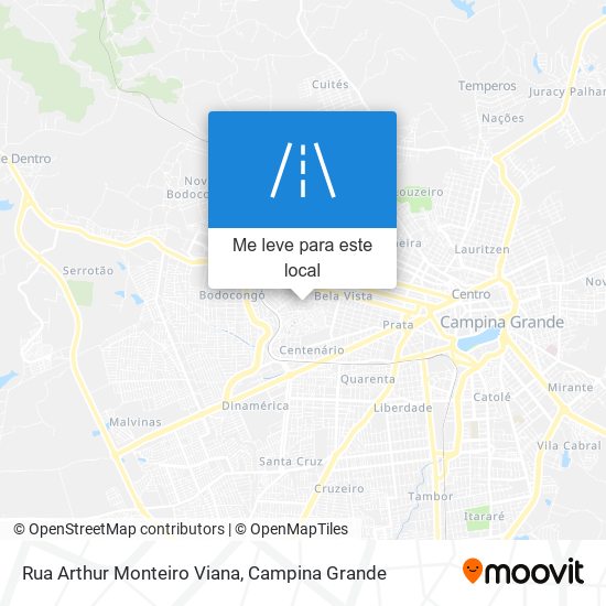 Rua Arthur Monteiro Viana mapa