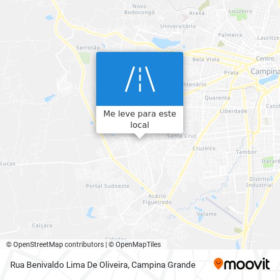 Rua Benivaldo Lima De Oliveira mapa