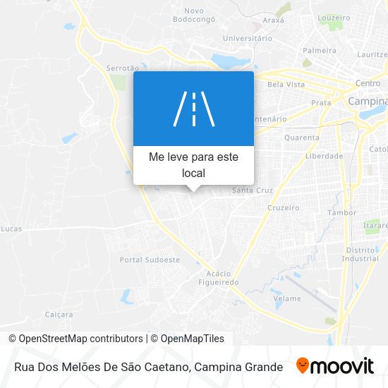 Rua Dos Melões De São Caetano mapa