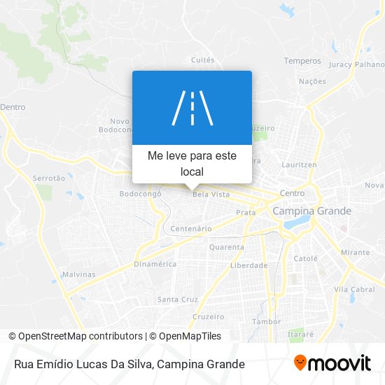 Rua Emídio Lucas Da Silva mapa