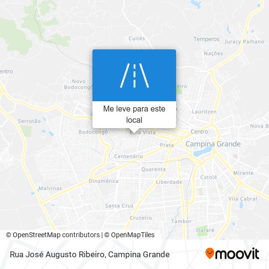 Rua José Augusto Ribeiro mapa