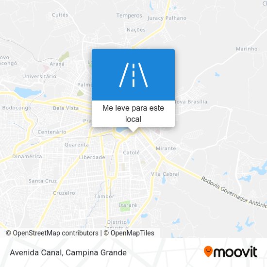 Avenida Canal mapa