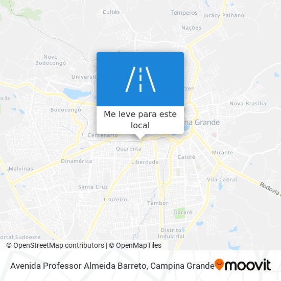 Avenida Professor Almeida Barreto mapa