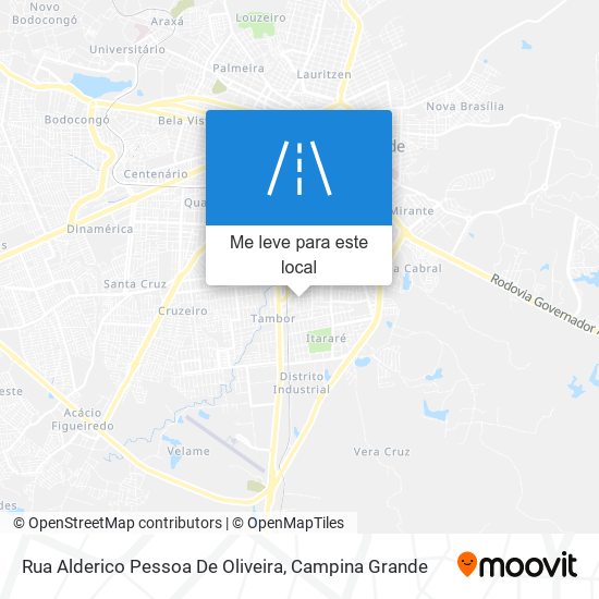 Rua Alderico Pessoa De Oliveira mapa