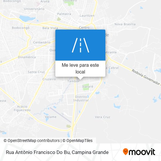 Rua Antônio Francisco Do Bu mapa