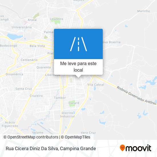 Rua Cícera Diniz Da Silva mapa