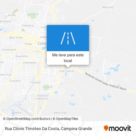 Rua Clóvis Timóteo Da Costa mapa