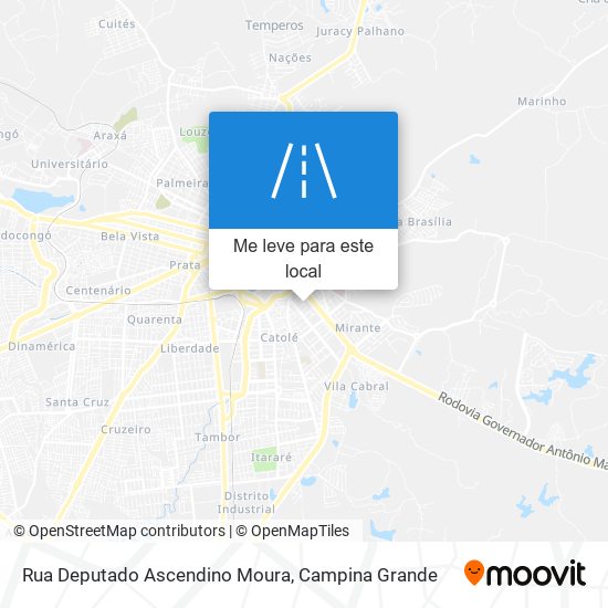 Rua Deputado Ascendino Moura mapa