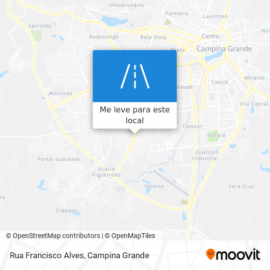 Rua Francisco Alves mapa