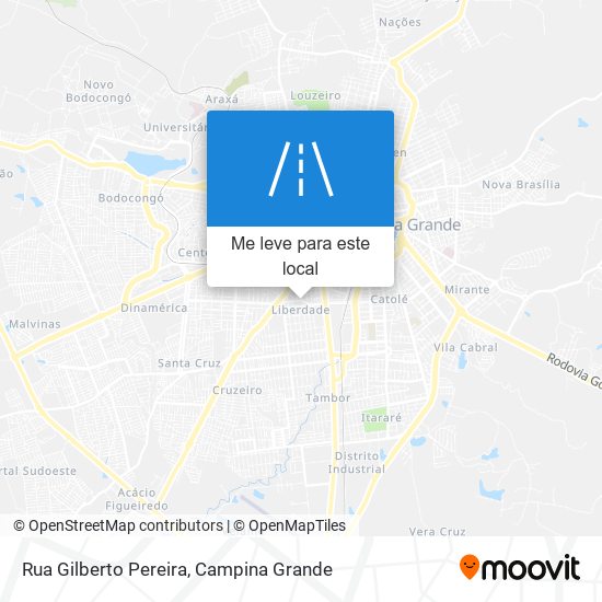 Rua Gilberto Pereira mapa