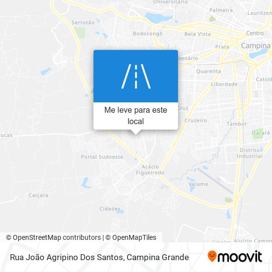 Rua João Agripino Dos Santos mapa