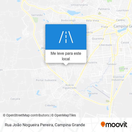 Rua João Nogueira Pereira mapa