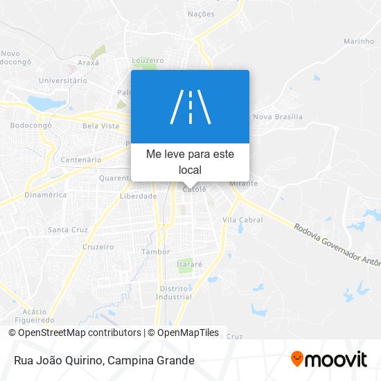 Rua João Quirino mapa