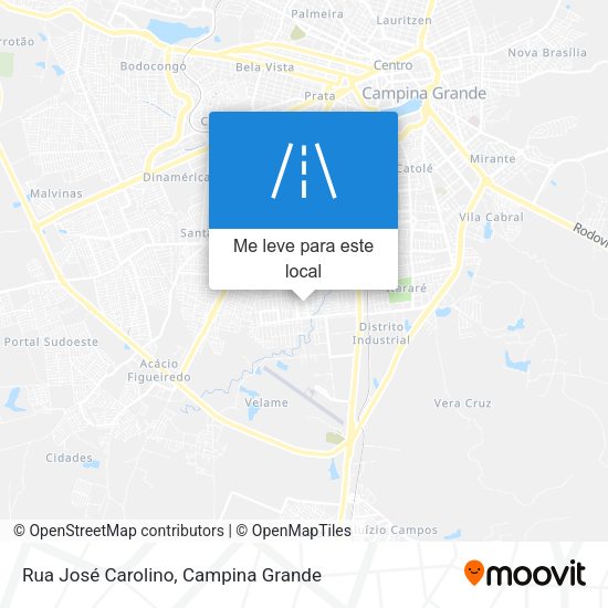 Rua José Carolino mapa