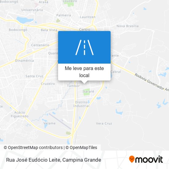 Rua José Eudócio Leite mapa