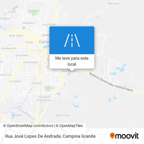 Rua José Lopes De Andrade mapa