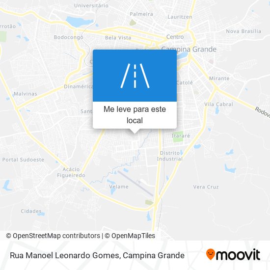 Rua Manoel Leonardo Gomes mapa