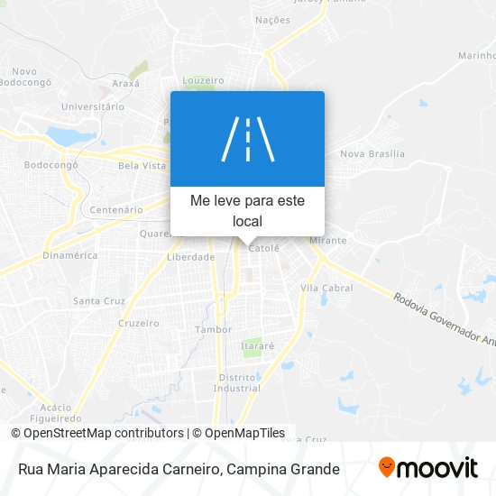 Rua Maria Aparecida Carneiro mapa