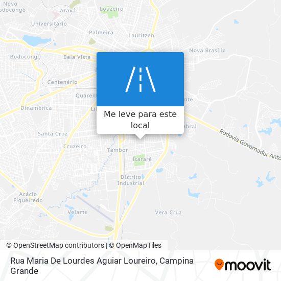 Rua Maria De Lourdes Aguiar Loureiro mapa