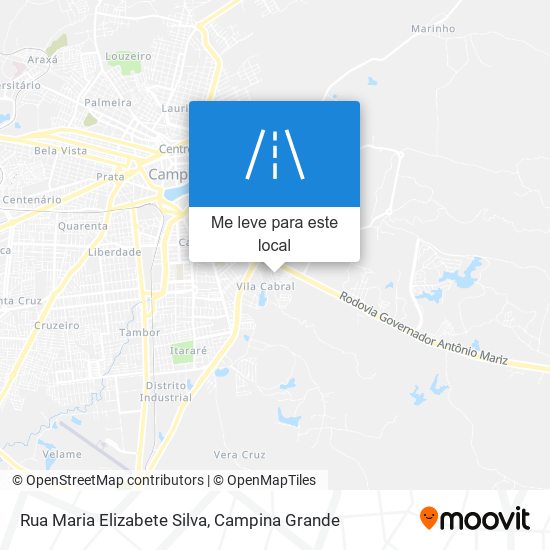 Rua Maria Elizabete Silva mapa