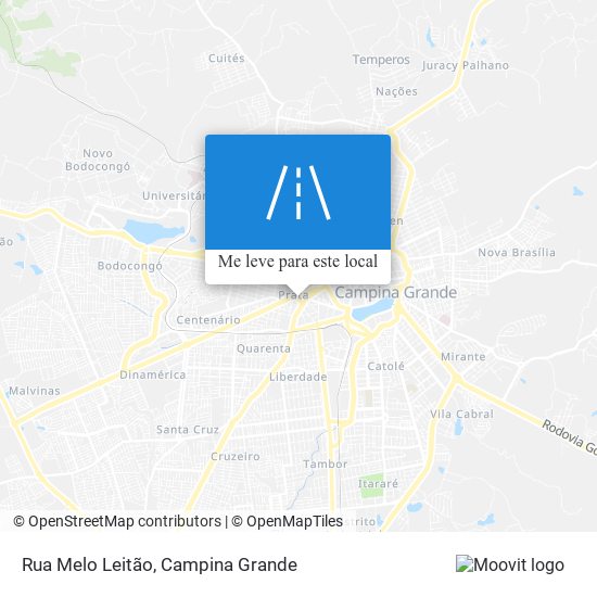 Rua Melo Leitão mapa