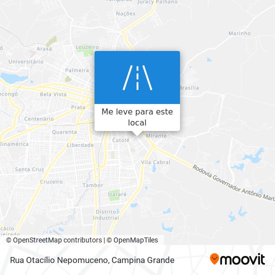 Rua Otacílio Nepomuceno mapa