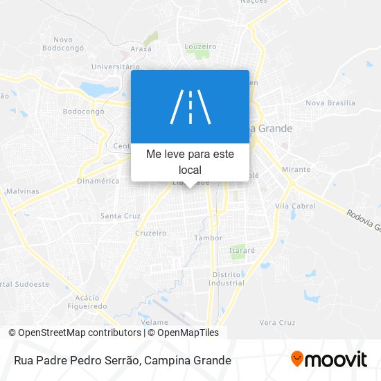 Rua Padre Pedro Serrão mapa
